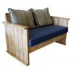 WOODEN-Κ καναπές κήπου ξύλινος με μαξιλάρια ΧΡΩΜΑ ΕΠΙΛΟΓΗΣ, 120x63x80